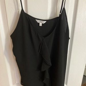 Spaghetti Strap Tank Top w/ Ruffle